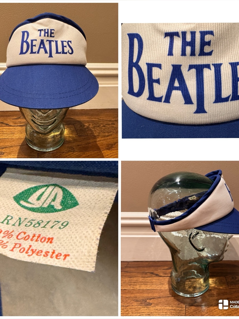 Vintage The Beatles promotional adjustable  visor